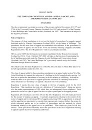 Policy Note to the Town and Country Planning (Appeals) (Scotland) Amendment Regulations 2015. SSI 2015/233