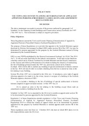 Policy Note to the Town and Country Planning (Determination of Appeals by Appointed Persons) (Prescribed Classes) (Scotland) Amendment Regulations 2015. SSI 2015/236