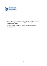 Waste Management Licensing (Scotland) Amendment Regulations 2016 - partial/final business and regulatory impact assessment. SSI 2016/40