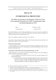 Water Environment (Amendment of Part IIA of the Environmental Protection Act 1990: Contaminated Land) (Scotland) Regulations 2016
