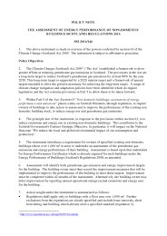 Policy Note to the Assessment of Energy Performance of Non-Domestic Buildings (Scotland) Regulations 2016. SSI 2016/146