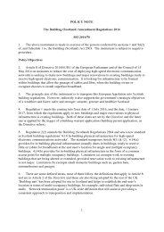 Policy Note to the Building (Scotland) Amendment Regulations 2016. SSI 2016/70