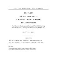 Historic Environment Scotland Act (Saving, Transitional and Consequential Provisions) Order 2015 (Includes correction slip July 2016)
