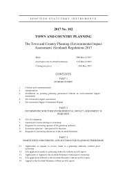 Town and Country Planning (Environmental Impact Assessment) (Scotland) Regulations 2017