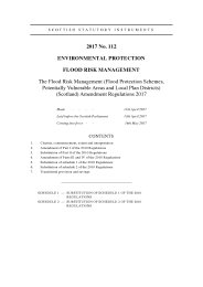 Flood Risk Management (Flood Protection Schemes, Potentially Vulnerable Areas and Local Plan Districts) (Scotland) Amendment Regulations 2017