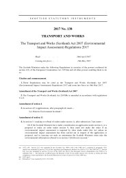 Transport and Works (Scotland) Act 2007 (Environmental Impact Assessment) Regulations 2017