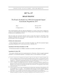 Roads (Scotland) Act 1984 (Environmental Impact Assessment) Regulations 2017