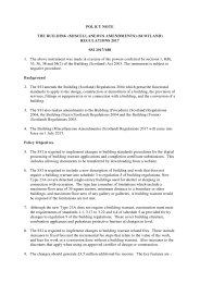 Policy Note to the Building (Miscellaneous Amendments) (Scotland) Regulations 2017. SSI 2017/188