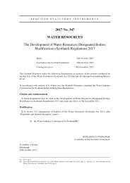 Development of Water Resources (Designated Bodies: Modification) (Scotland) Regulations 2017