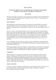 Policy Note to the Development of Water Resources (Designated Bodies: Modification) (Scotland) Regulations 2017. SSI 2017/347