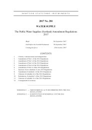 Public Water Supplies (Scotland) Amendment Regulations 2017