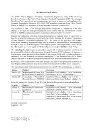 Transposition Note to the Public Water Supplies (Scotland) Amendment Regulations 2017. SSI 2017/281