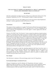 Policy Note to the Electricity Works (Environmental Impact Assessment) (Scotland) Amendment Regulations 2017. SSI 2017/451