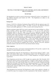 Policy Note to the Pollution Prevention and Control (Scotland) Amendment Regulations 2017. SSI 2017/446