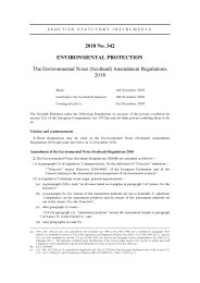 Environmental Noise (Scotland) Amendment Regulations 2018