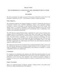 Policy Note to the Environmental Noise (Scotland) Amendment Regulations 2018. SSI 2018/342