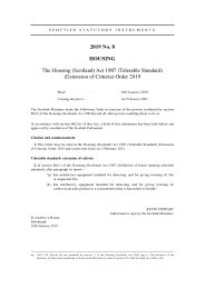 Housing (Scotland) Act 1987 (Tolerable Standard) (Extension of Criteria) Order 2019