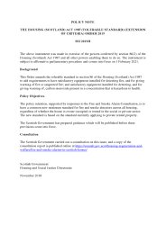 Policy Note to the Housing (Scotland) Act 1987 (Tolerable Standard) (Extension of Criteria) Order 2019. SSI 2019/8