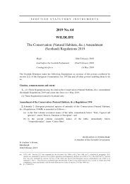 Conservation (Natural Habitats, etc.) Amendment (Scotland) Regulations 2019