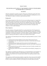 Policy Note to the Housing (Scotland) Act 2006 (Modifications of the Repairing Standard) Regulations 2019. SSI 2019/61