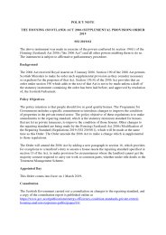 Policy Note to the Housing (Scotland) Act 2006 (Supplemental Provision) Order 2019. SSI 2019/62