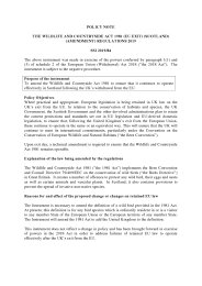 Policy Note to the Wildlife and Countryside Act 1981 (EU Exit) (Scotland) (Amendment) Regulations 2019. SSI 2019/84