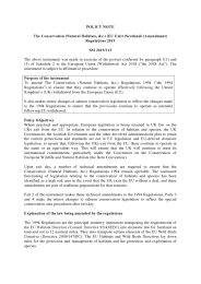 Policy Note to the Conservation (Natural Habitats, etc.) (EU Exit) (Scotland) (Amendment) Regulations 2019. SSI 2019/113