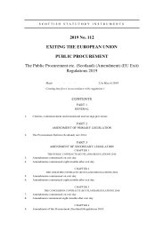 Public Procurement etc. (Scotland) (Amendment) (EU Exit) Regulations 2019