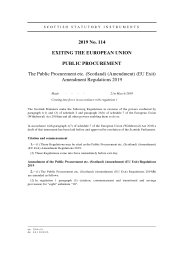 Public Procurement etc. (Scotland) (Amendment) (EU Exit) Amendment Regulations 2019