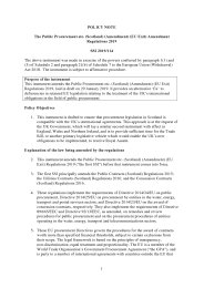 Policy Note to the Public Procurement etc. (Scotland) (Amendment) (EU Exit) Amendment Regulations 2019. SSI 2019/114