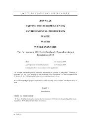 Environment (EU Exit) (Scotland) (Amendment etc.) Regulations 2019 (Includes correction slip dated May 2019)