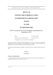 Environment (EU Exit) (Scotland) (Amendment etc.) Regulations 2019 ...