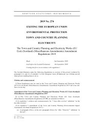 Town and Country Planning and Electricity Works (EU Exit) (Scotland) (Miscellaneous Amendments) Amendment Regulations 2019