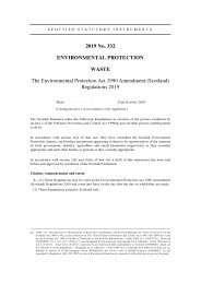 Environmental Protection Act 1990 Amendment (Scotland) Regulations 2019