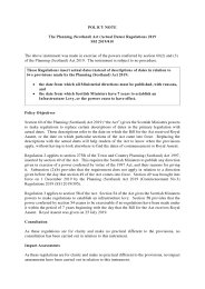 Policy Note to the Planning (Scotland) Act (Actual Dates) Regulations 2019. SSI 2019/410