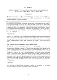 Policy Note to the Electricity Works (Environmental Impact Assessment) (Scotland) Amendment Regulations 2019. SSI 2019/427