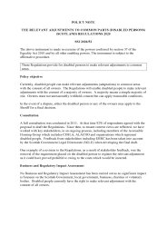 Policy Note to the Relevant Adjustments to Common Parts (Disabled Persons) (Scotland) Regulations 2020. SSI 2020/52