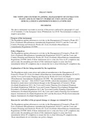 Policy Note to the Town and Country Planning, Management of Extractive Waste and Electricity Works (EU Exit) (Scotland) (Miscellaneous Amendments) Regulations 2020. SSI 2020/310