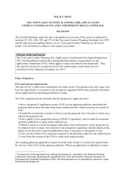 Policy Note to the Town and Country Planning (Pre-Application Consultation) (Scotland) Amendment Regulations 2021. SSI 2021/99