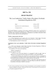 Local Authorities' Traffic Orders (Procedure) (Scotland) Amendment Regulations 2005