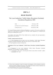Local Authorities' Traffic Orders (Procedure) (Scotland) Amendment Regulations 2008
