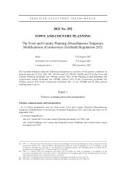 Town and Country Planning (Miscellaneous Temporary Modifications) (Coronavirus) (Scotland) Regulations 2021