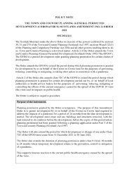 Policy Note to the Town and Country Planning (General Permitted Development) (Coronavirus) (Scotland) Amendment (No.2) Order 2021. SSI 2021/411