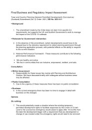 Final Impact Assessment for the Town and Country Planning (General Permitted Development) (Coronavirus) (Scotland) Amendment (No.2) Order 2021. SSI 2021/411