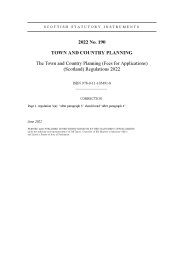 Town and Country Planning (Fees for Applications) (Scotland) Amendment Regulations 2022 (Includes correction slip dated June 2022)