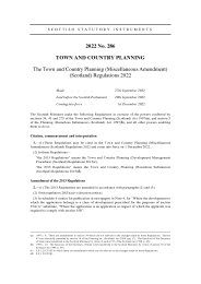 Town and Country Planning (Miscellaneous Amendment) (Scotland) Regulations 2022