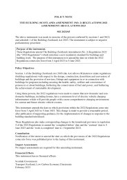 Policy Note to the Building (Scotland) Amendment (No.2) Regulations 2022 (Amendment) Regulations 2023. SSI 2023/65