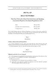 Heat Networks (Heat Network Zones and Building Assessment Reports) (Scotland) Regulations 2023