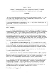 Policy Note to the Heat Networks (Heat Network Zones and Building Assessment Reports) (Scotland) Regulations 2023. SSI 2023/123