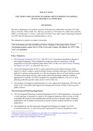 Policy Note to the Town and Country Planning (Development Planning) (Scotland) Regulations 2023. SSI 2023/101